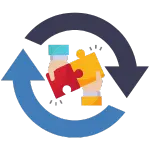 Apoyo Integral y Continuo en Marketing Digital Icono de apoyo integral y continuo para servicios de marketing digital