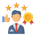 Credibilidad y Confianza en el Diseño Web Icono de credibilidad y confianza para servicios de diseño web