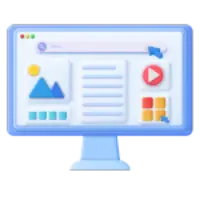 Diseño Web Profesional y Atractivo Icono de diseño web para servicios de SEO, SEM y marketing digital