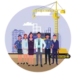 Experiencia en Diversos Sectores Icono que representa la experiencia en diversos sectores para servicios de marketing digital