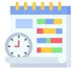Horarios de Publicación para Campañas SEM Icono de horarios de publicación para servicios SEM de Google Ads