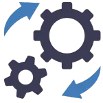 Optimización Continua en Marketing Digital Icono de optimización continua para servicios de marketing digital