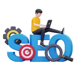 Posicionamiento SEO en Diseño Web Icono de posicionamiento SEO para servicios de diseño web