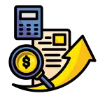 Relación Costo-Beneficio en Servicios SEO Icono de relación costo-beneficio para servicios de SEO