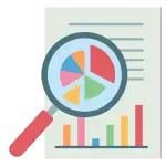 Reportes y Resultados en Marketing Digital Icono de reportes y resultados para servicios de SEO, SEM, diseño web y marketing digital