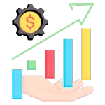 Resultados Medibles y Optimizables en SEM Icono de resultados medibles y optimizables para servicios de Google Ads