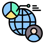 Segmentación Geográfica en Campañas SEM Icono de segmentación geográfica para servicios de SEM y Google Ads